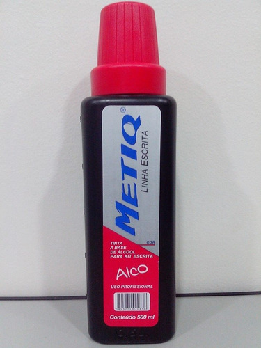 Tinta Cartaz Metiq Escrita 500ml Cartazes Profissional Cor Vermelho
