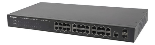 Switch Intellinet Gigabit Ethernet 560559 24 Puertos Poe + 2