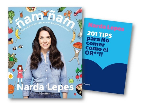 ** Combo 2 Libros Narda Lepes Ñam Ñam + 201 Tips ** Recetas