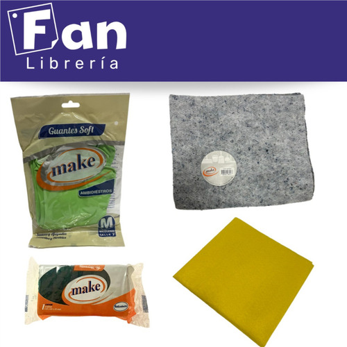 Combo Limpieza Trapo Paño Guante Esponja X 13 Elementos