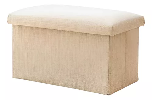 Taburete Puff para vestidor y bar Boutique Camarim Comfort, color beige