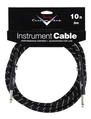 Cable Instrumento Fender Custom Shop 3 Metros Black 