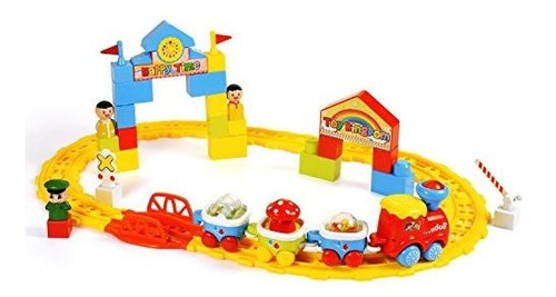 Baoli Classic Toy Train Starter Set - Tracks & Accessories,