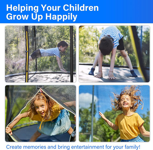 Trampolín Para Niños Con Recinto De Seguridad Neta De 14 Pie