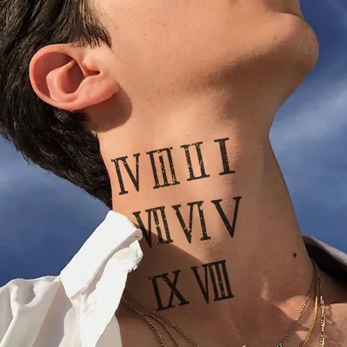 Dopetattoo Números Romanos Números De Tatuajes Temporales -