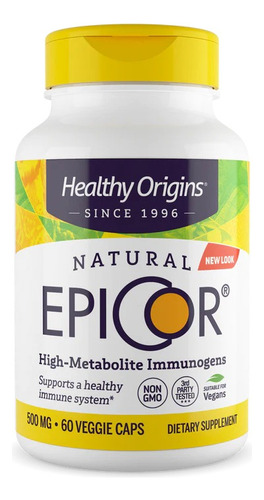 Epicor 500mg 60caps Healthy Origins Original E U A