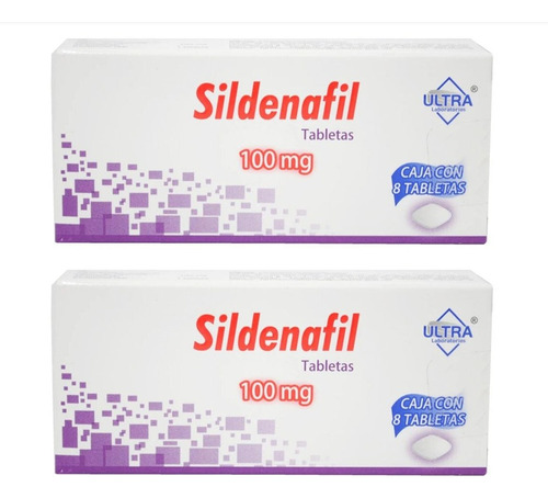 Promoción 2x1 Sildenafil Ultra 100mg Con 8 Tabletas Cu