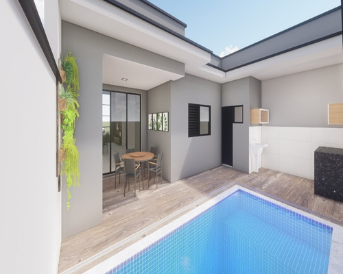 Imagem 2 de 7 de Casa 108m² 3 Dormitórios 1 Suíte Condomínio Terras De São Francisco Sorocaba - Ca00913 - 69784032