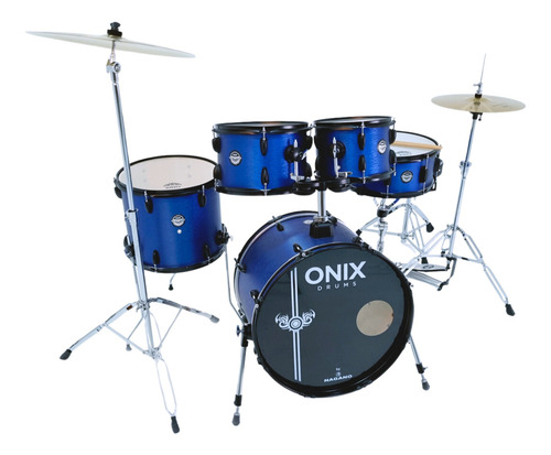 Bateria Nagano Onix Bumbo 20 Completa Banco Prato Lançamento