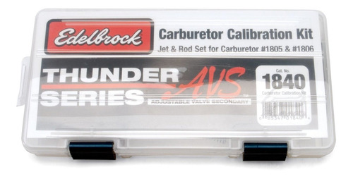 Edelbrock 1840 Thunder Series Avs Kit De Calibración De Carb