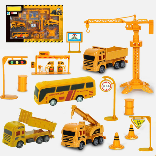 Set De Juego Para Vehículos De Construcción G Kids Tower Cra