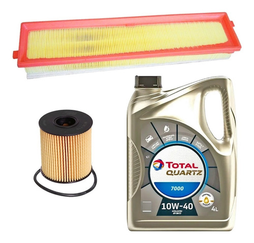 Kit Filtros Wega + Quartz 7000 10w40 Peugeot 207 