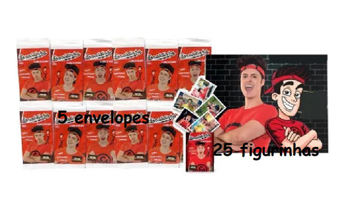 Kit Com Com 25 Figurinhas Do Enaldinho Youtuber São 5 Envelopes