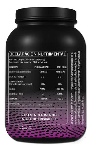 Óxido Nítrico + Clembuterol Fast Protein 1kg Pre Entreno Naranja