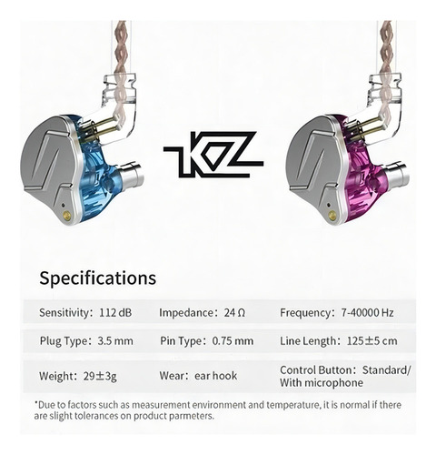 Práctico Auriculares In-ear Gamer Inalámbricos Kz