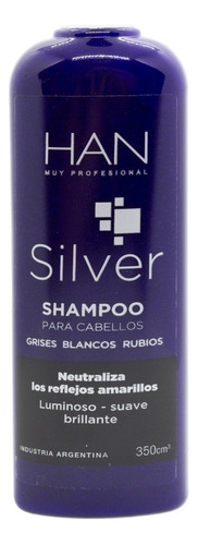 Han Silver Shampoo Matizador Cabellos Rubios Grises 350ml