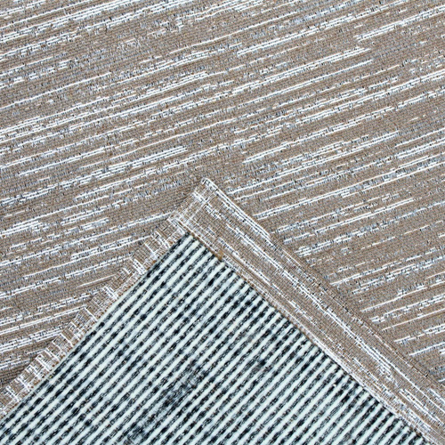 Tapete Passadeira Grande Genova 1,50x0,65 Cor Bege Desenho do tecido Geométrico