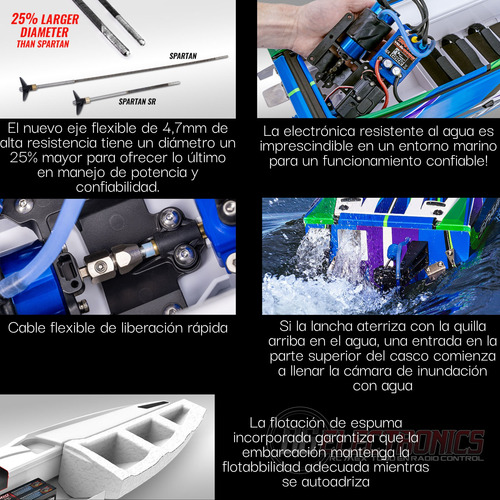 Lancha De Control Remoto Traxxas Spartan Sr 50mph Brushless