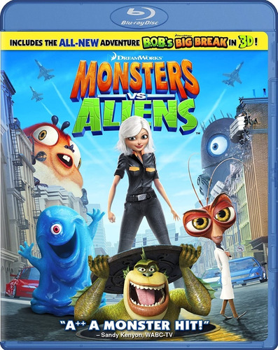 Blu Ray Monsters Vs Aliens + Extras