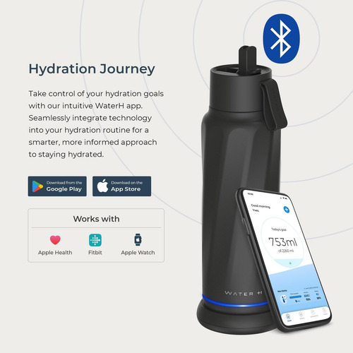 Waterh Vita Botella De Agua Inteligente Con Recordatorio Par
