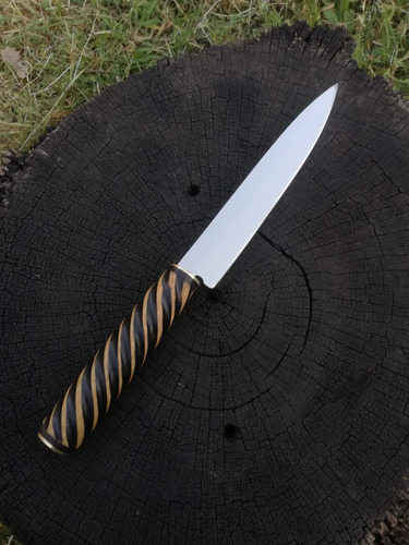 Cuchillo Artesanal Acero Inoxidable 420 Mov Con Funda