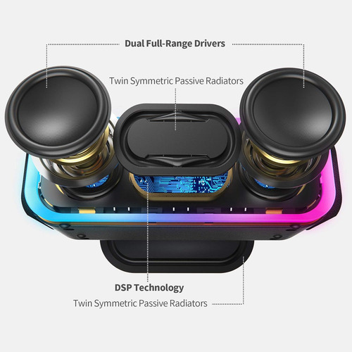 Parlante Doss Soundbox Pro+ Bt Resistente Al Agua Azul