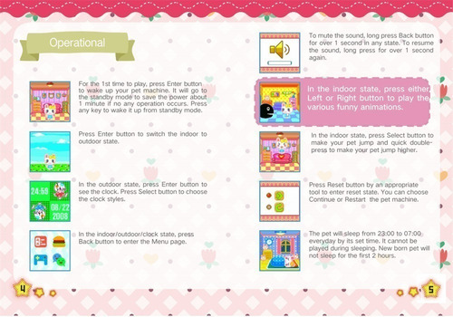 . Lazhu Touma Pet Virtual Pet Juguete Electrónico Con Mango
