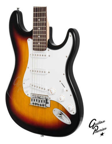 Imagen 6 de 8 de Pack Guitarra Electrica Rock Ampli Funda Afinador Cable Puas