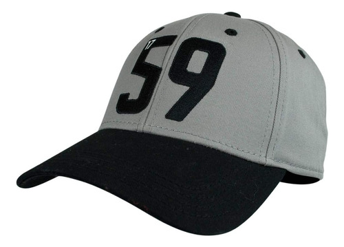 Gorra De Béisbol Ajustable 59 En Gris Carbón Y Negro Guinnes