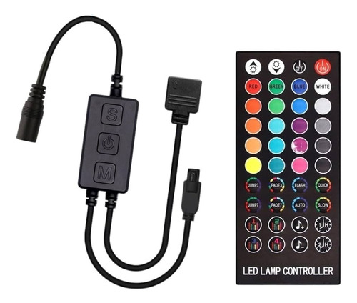 Controladora Rgb App Bluetooth 12v Audioritmica 40 Teclas 