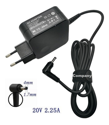 Carregador Para Notebook Lenovo Ideapad 330-15ikb 20v 2,25a