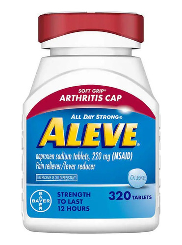 Aleve Naproxeno Sódico 220 Mg Dolor De Artritis 320 Tabletas