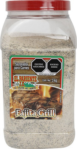 Sazonador Para Carnes Fajita Grill El Pariente 3 Kg