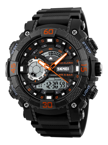 Reloj Pulsera Skmei 1228 Wr50m Cronometro Alarma Fecha 