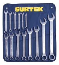 Comprar Surtek Juego 14 Llaves Combinadas Satin. 12 Puntas Métricas