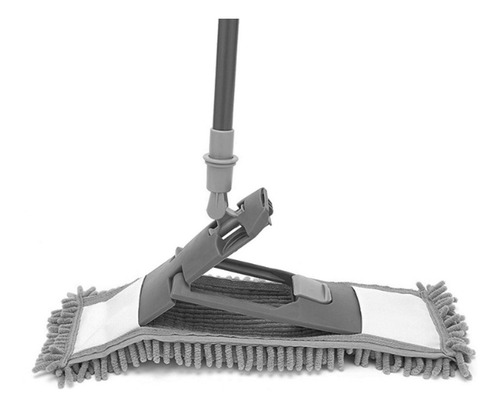 Imagen 3 de 9 de Mopa Lampazo Trapeador Plana Microfibra Con Cabo Extensible