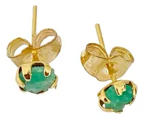 Comprar Aretes Topos Esmeralda Natural Plata Ley 925 Baño De Oro Joyeria Hecha A Mano Morrallas Joyas Mujer Diseño Unico Colombia Moda Artesania Piedras Naturales Cuarzos Energeticos Muzo Zarcillo Pendienes