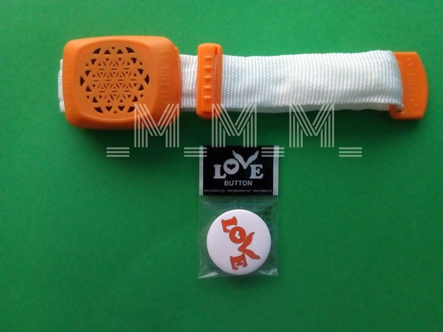 Coldplay Set Xyloband + Love Button Original Inglaterra Uk 1