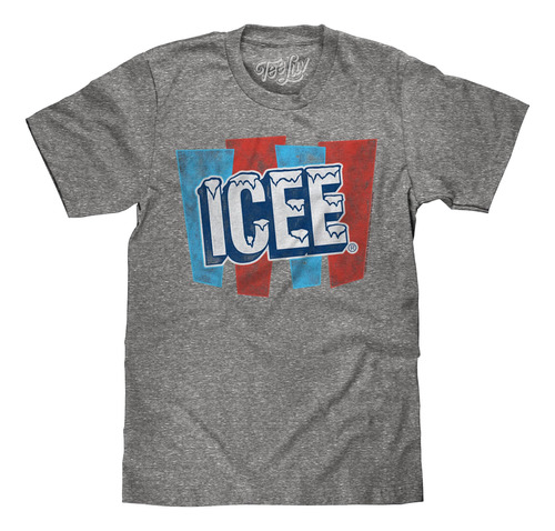 Camiseta Con Logo Descolorido De Icee | Tela Suave Al Tacto,