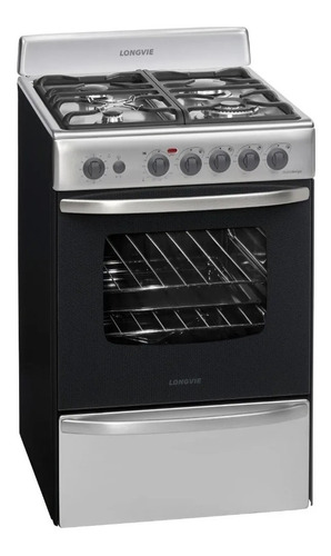 Imagen 2 de 3 de Cocina A Gas Longvie 19601x 60 Cm Inox Encendido Una Mano