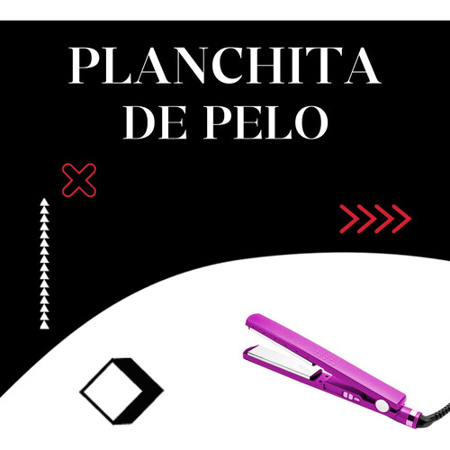 Plancha De Pelo Cabello Alisador Planchita Nano Tecnología Fucsia