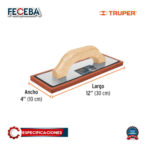 Flota De Esponja 12', Espesor 1/2', Acab