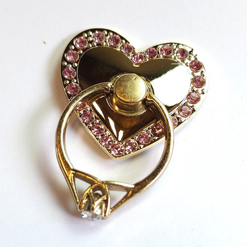 Imagen 4 de 10 de Anillo Soporte Ring Para Celular Seguridad Con Strass