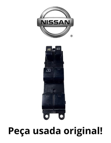 Botão Vidro Dianteiro Esquerdo Quadruplo Nissan Livina 2007/