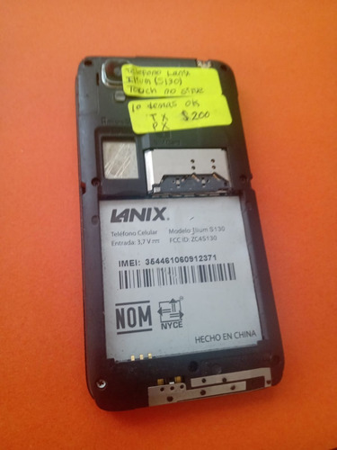 Lanix Ilium S130 Con Detalle (Usado)