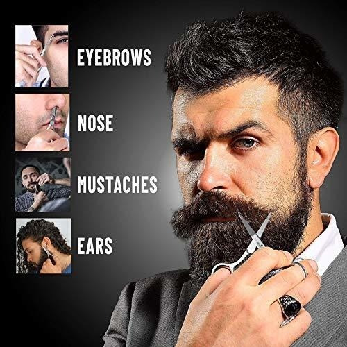 Cepillo Y Peine Con Tijeras Para Barba Bambú De Uso Personal