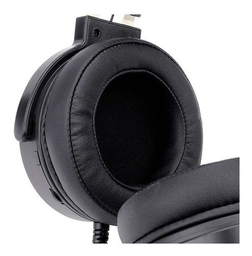 Imagen 5 de 5 de Auriculares gamer Redragon Chroma Lamia 2 black con luz rgb LED