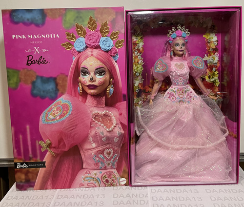 Set 1 Barbie Día De Muertos 2023 Y 1 Barbie Pink Magnolia (Usado)