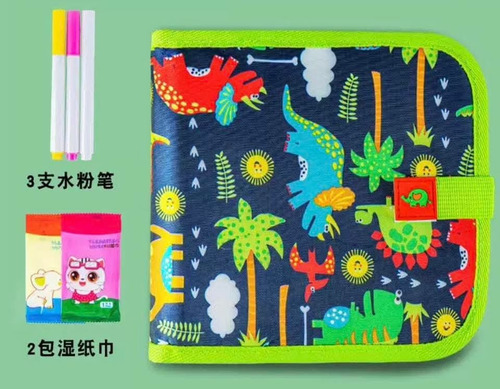 Pizarra Mágica Infantil Colorear Libro Borrable Reutilizable