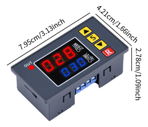Módulo De Relé De Temporizador Amplio Rango De Dc 12v